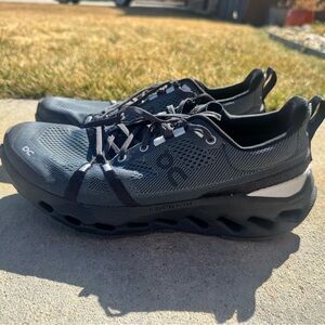 On Running Charcoal and Black Cloudsurfer Trail Sneakers